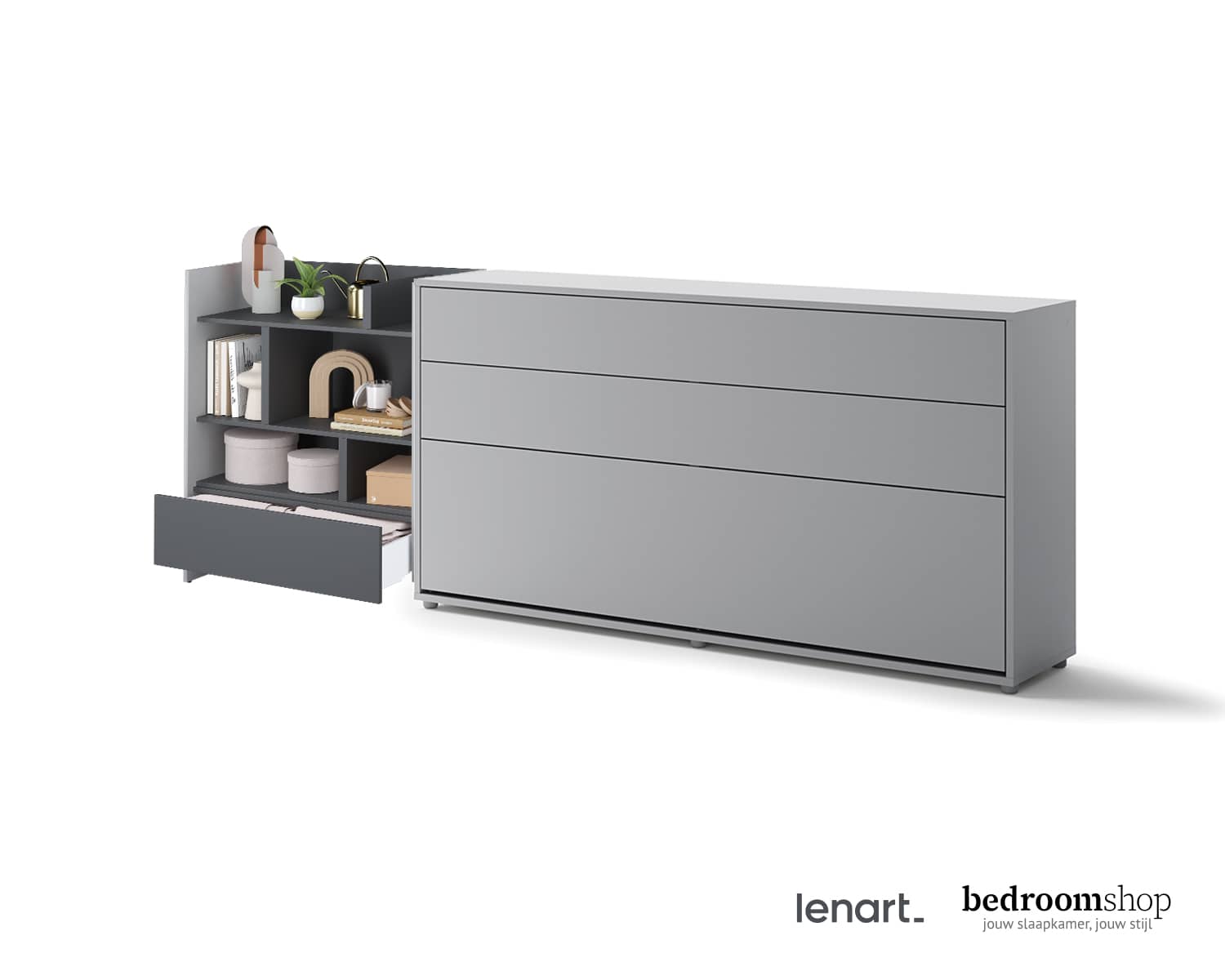 90 grijs solosleep opklapbed