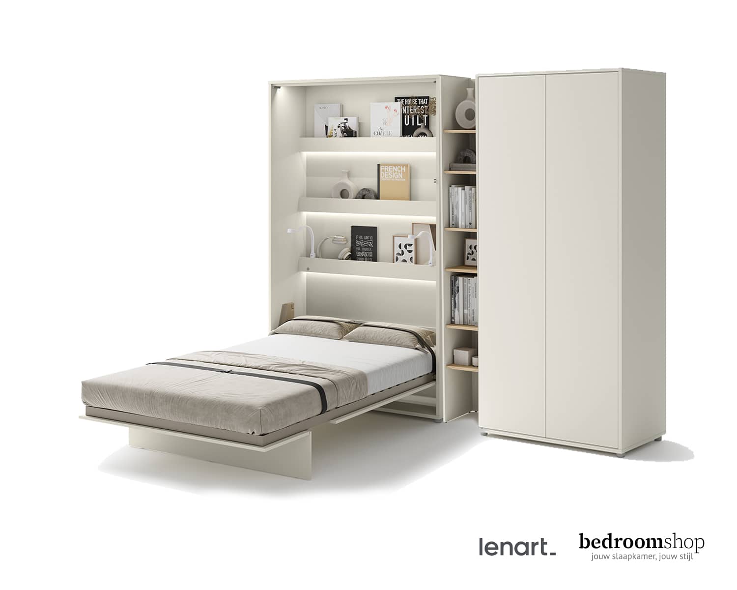 Opklapbed voor studentenkamer of kinderkamer 120 breed