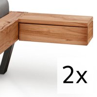 2 zwevende nachtkastjes