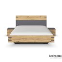 Bed voor tweepersonen met een industriële uitstraling
