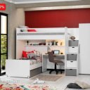 Kinderkamer met hoogslaper met korting