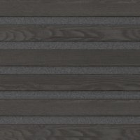 Metallic grijs met zwart houtlook lamellen