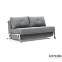 Slaapbank grijs chroom