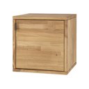 Wild eiken wandvierkant met deur