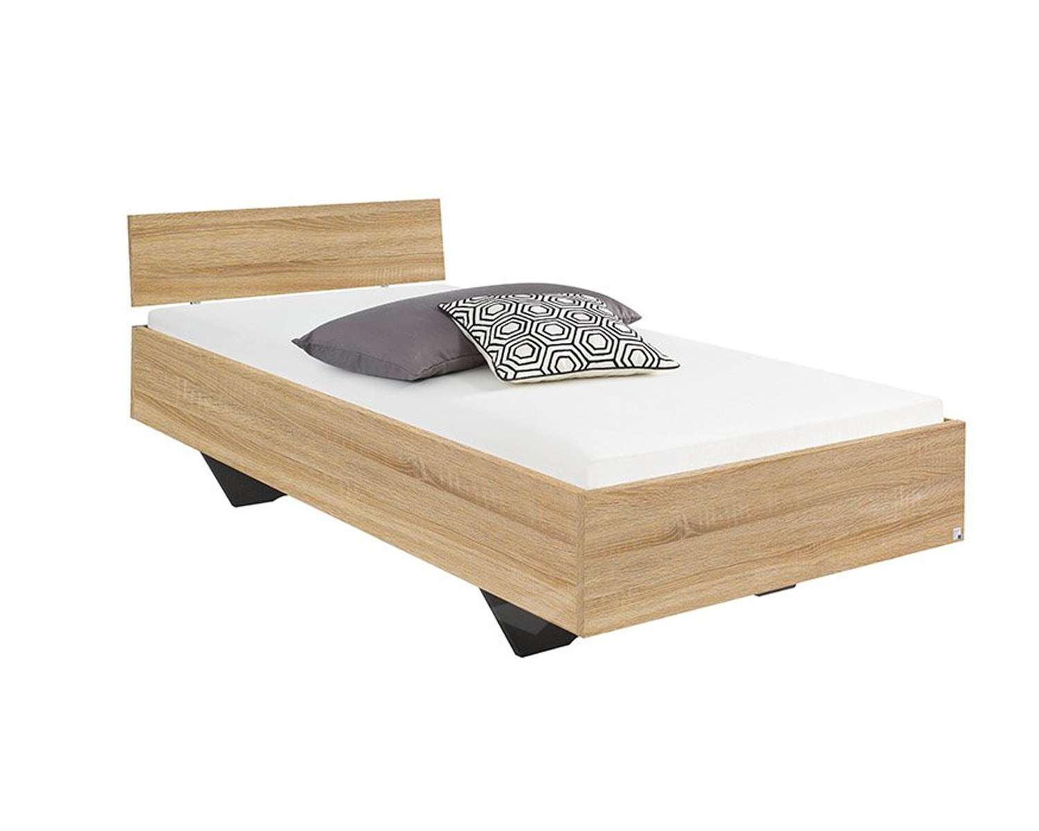 eenpersoonsbed 90x200 kleur zandeiken