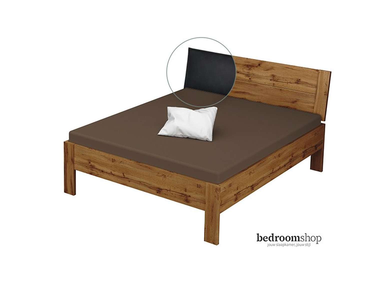 Wotan 160x200 lederlook zwart Wotan 160x200 lederlook zwart