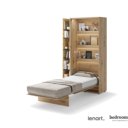 90 imitatie eiken met smalle boekenkast