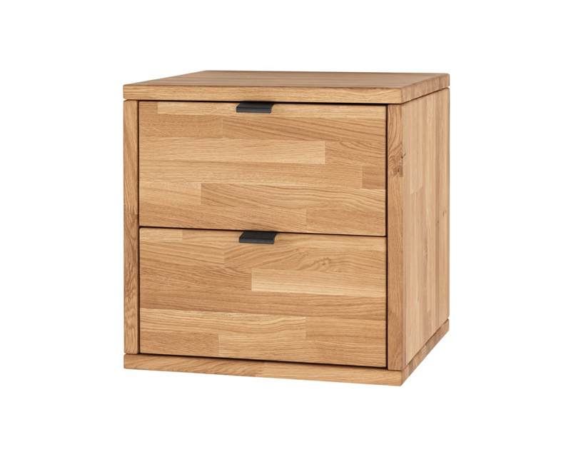 Wild eiken wandmeubel met lades