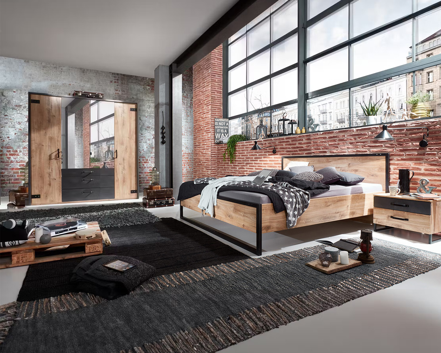 Complete slaapkamer industrieel Complete slaapkamer industrieel