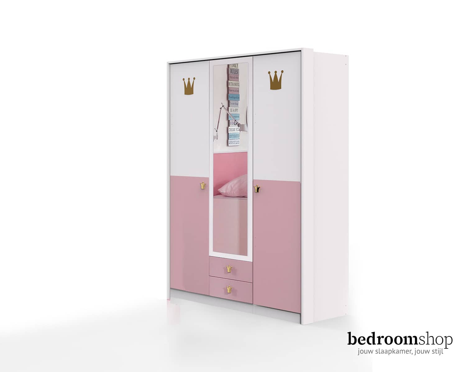 Kledingkast roze wit Kledingkast roze wit