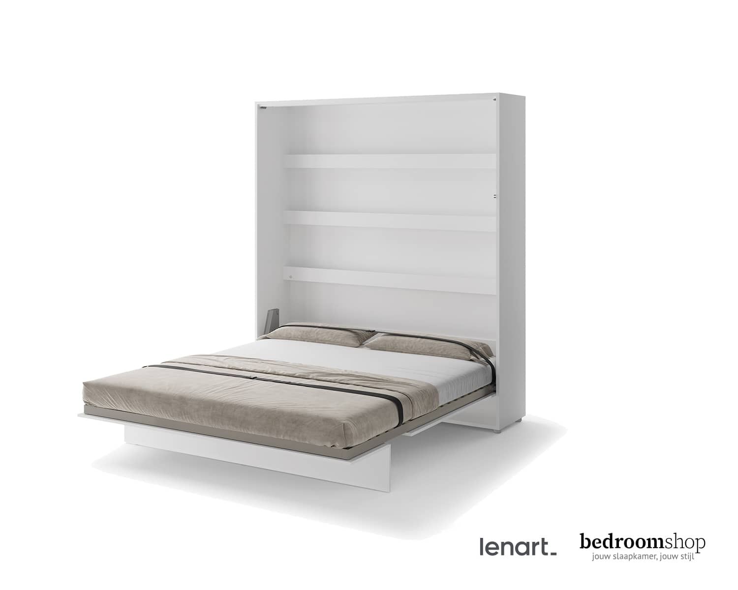 180x200 opklapbed wit luxe (geen kasten)