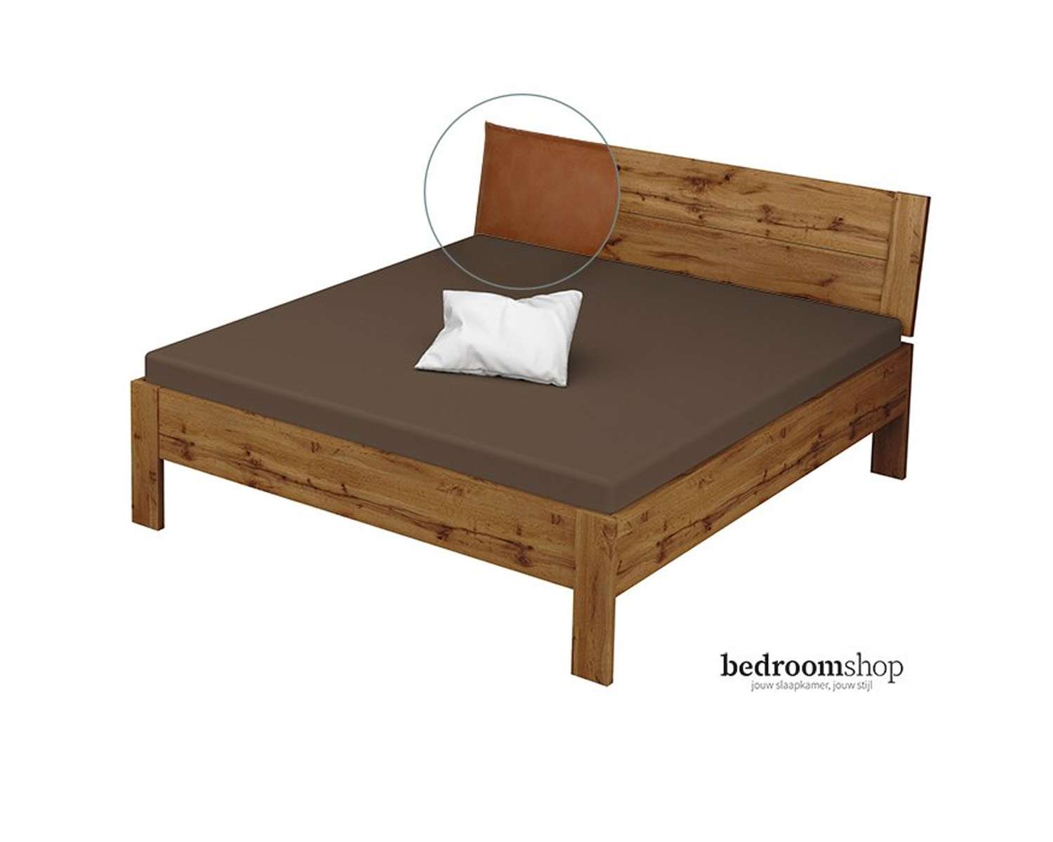 Wotan 180x200 lederlook camel Wotan 180x200 lederlook camel