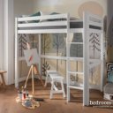 Zonder bureau hoogslaper wit