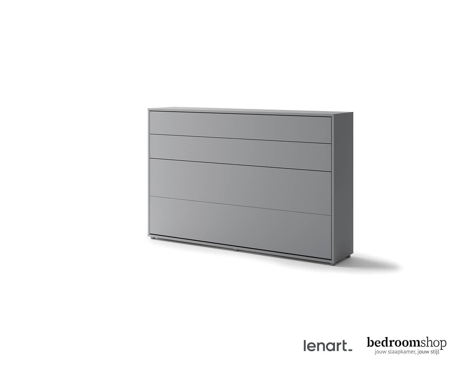 Opklapbed twijfelaar grijs dicht