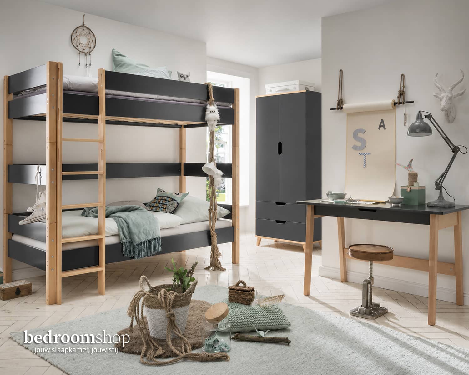 Kinderkamer TIlburg met stapelbed