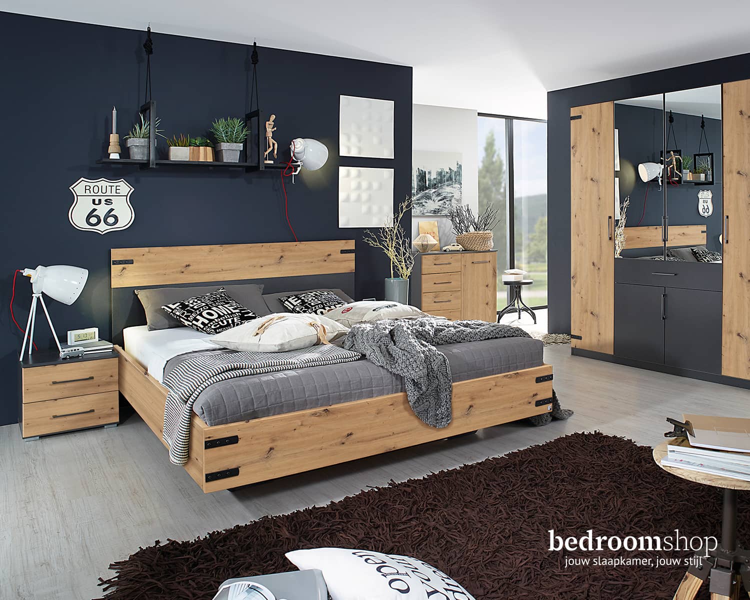 Complete Slaapkamer San Diego Artisan eiken