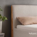 Stoffen bed 200x200