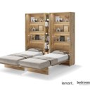 90x200 bedden met smalle boekenkast