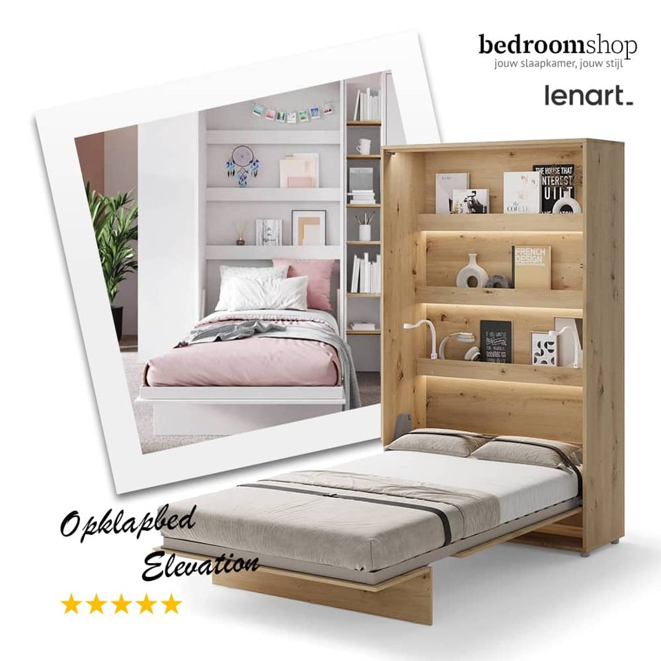 Twijfelaar verticaal opklapbed elevation