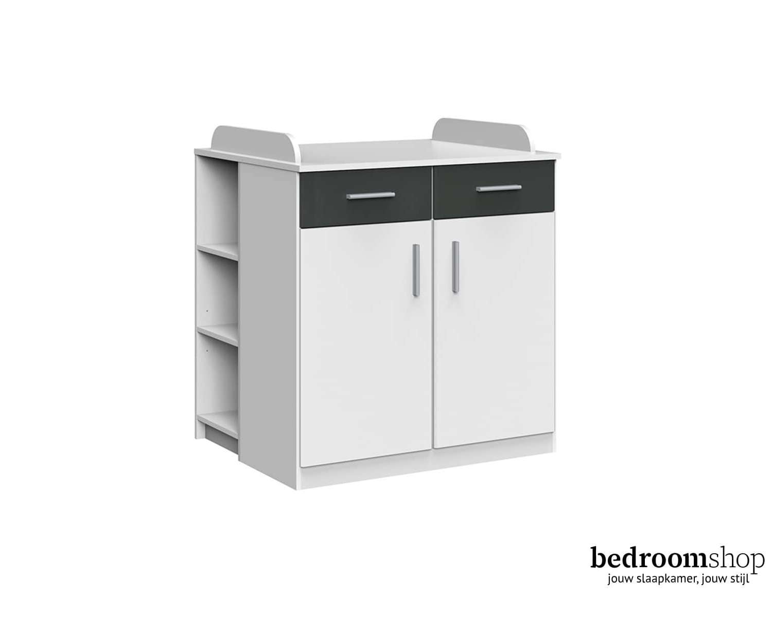 Commode wit grafiet Commode wit grafiet