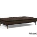 Bruine slaapbank met hoog ligcomfort