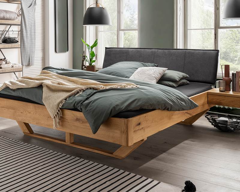 Massief houten bed Jackson zijkant