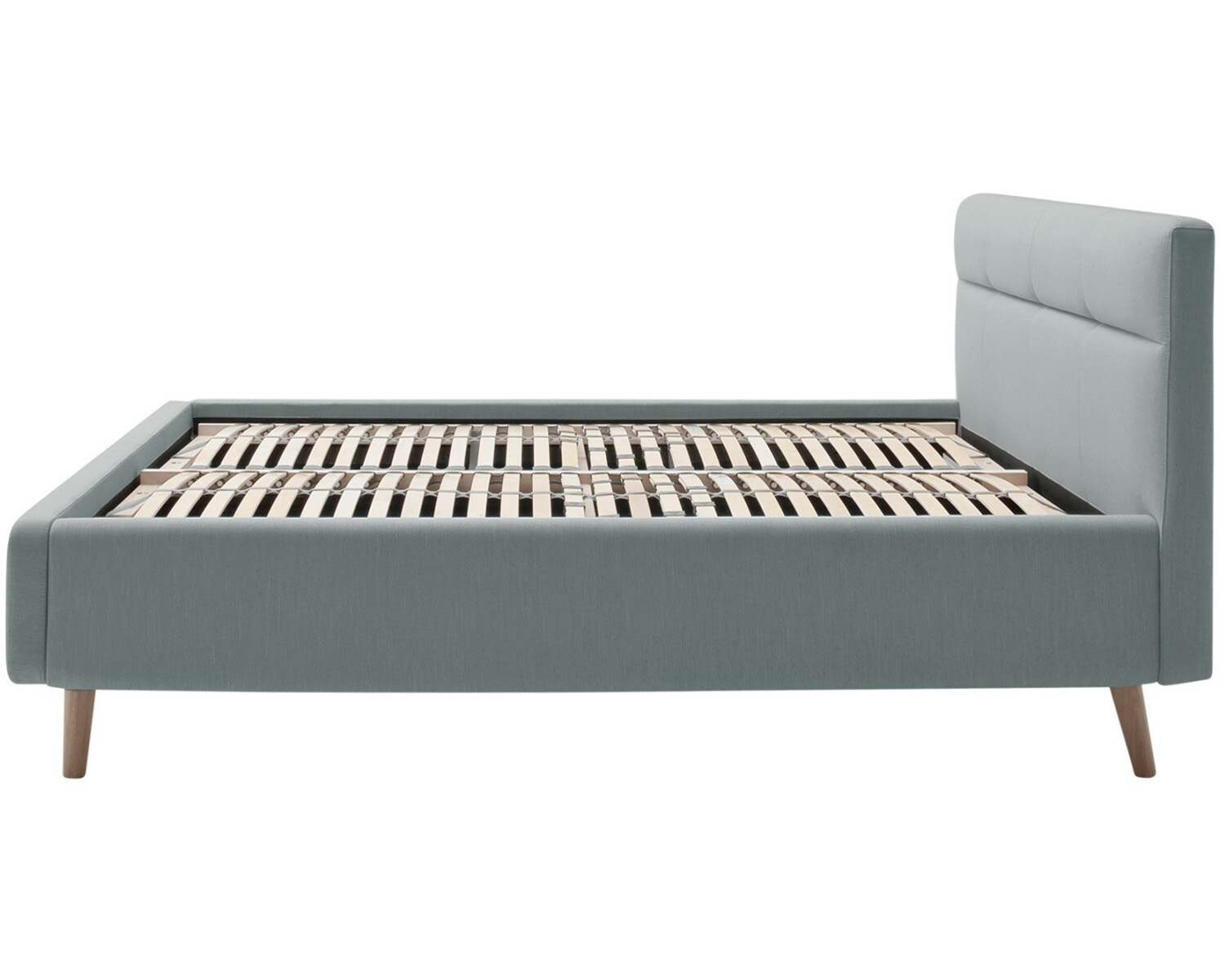 Stoffen bed blauw 180x200 Stoffen bed blauw 180x200