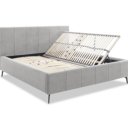Grijs bed met opbergruimte
