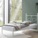 Wit eenpersoonsbed 90x210 metaal