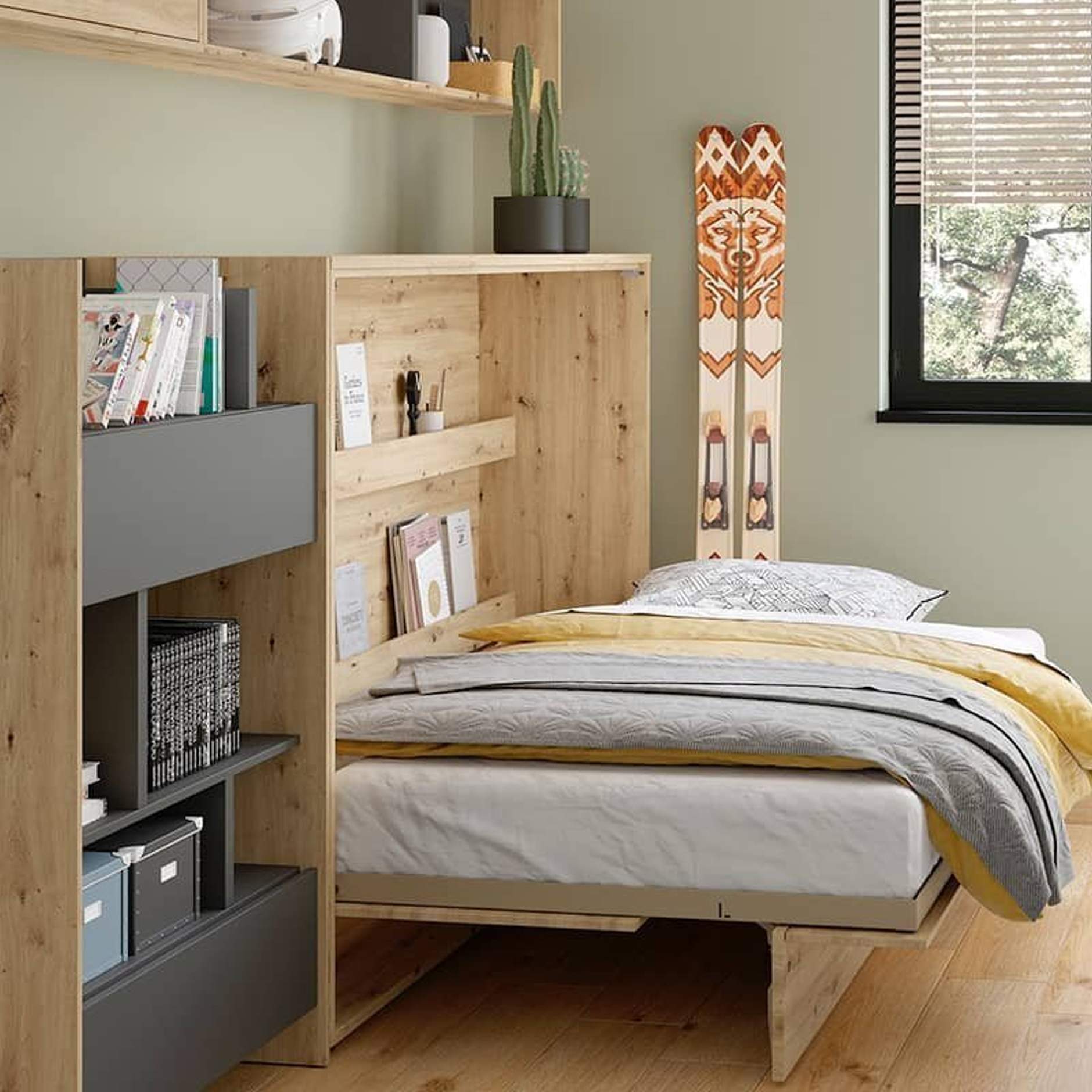 Opklapbed horizontaal