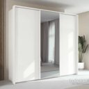 Witte kledingkast 3-deurs