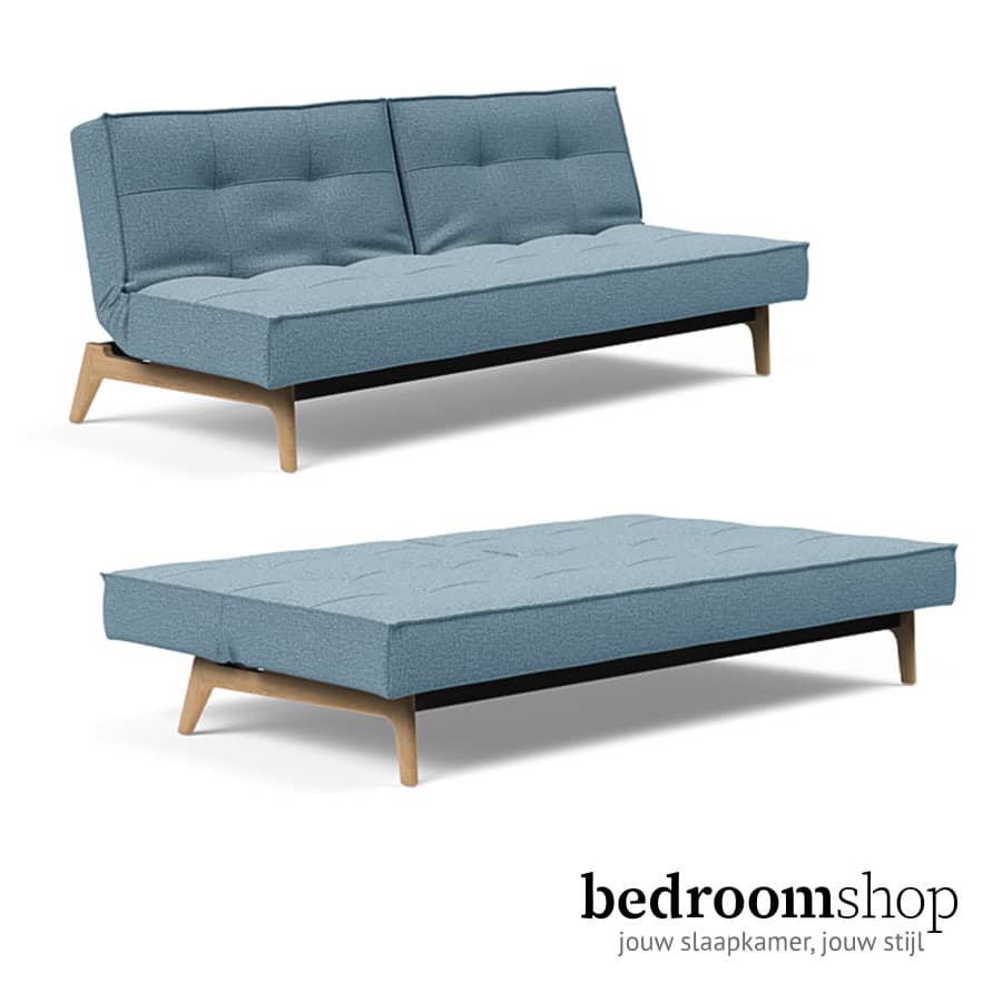 Blauwe slaapbank