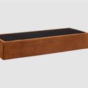 Boxtwin bed met cognac hoes
