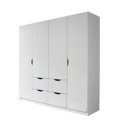 Witte kledingkast New York met draaideuren en laden