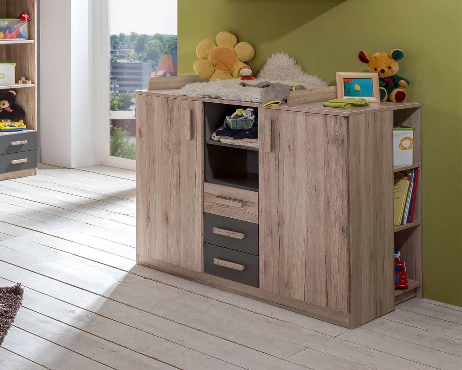 Babycommode grafiet Babycommode grafiet