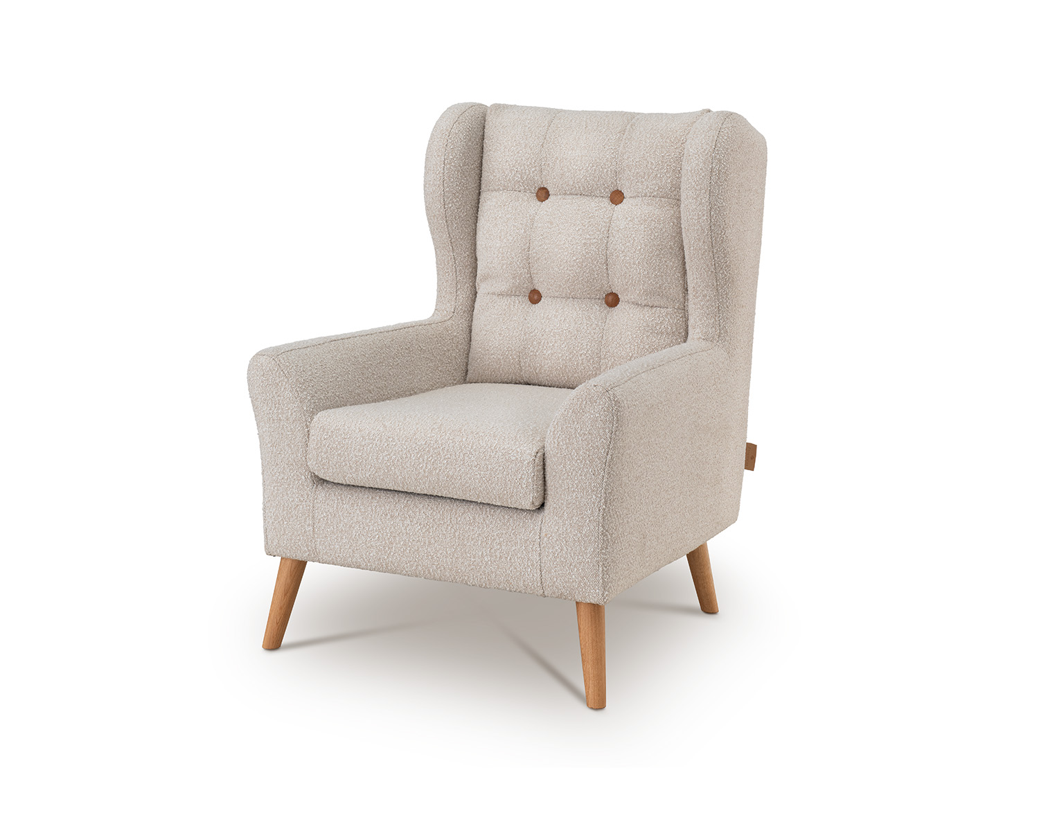 Oorfauteuil taupe Oorfauteuil taupe