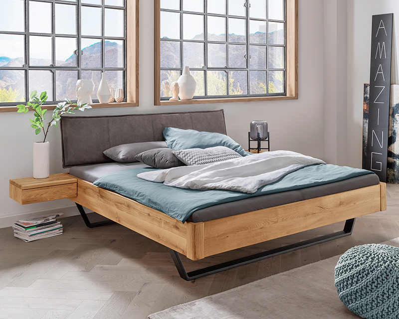 Massief houten bed Piketon