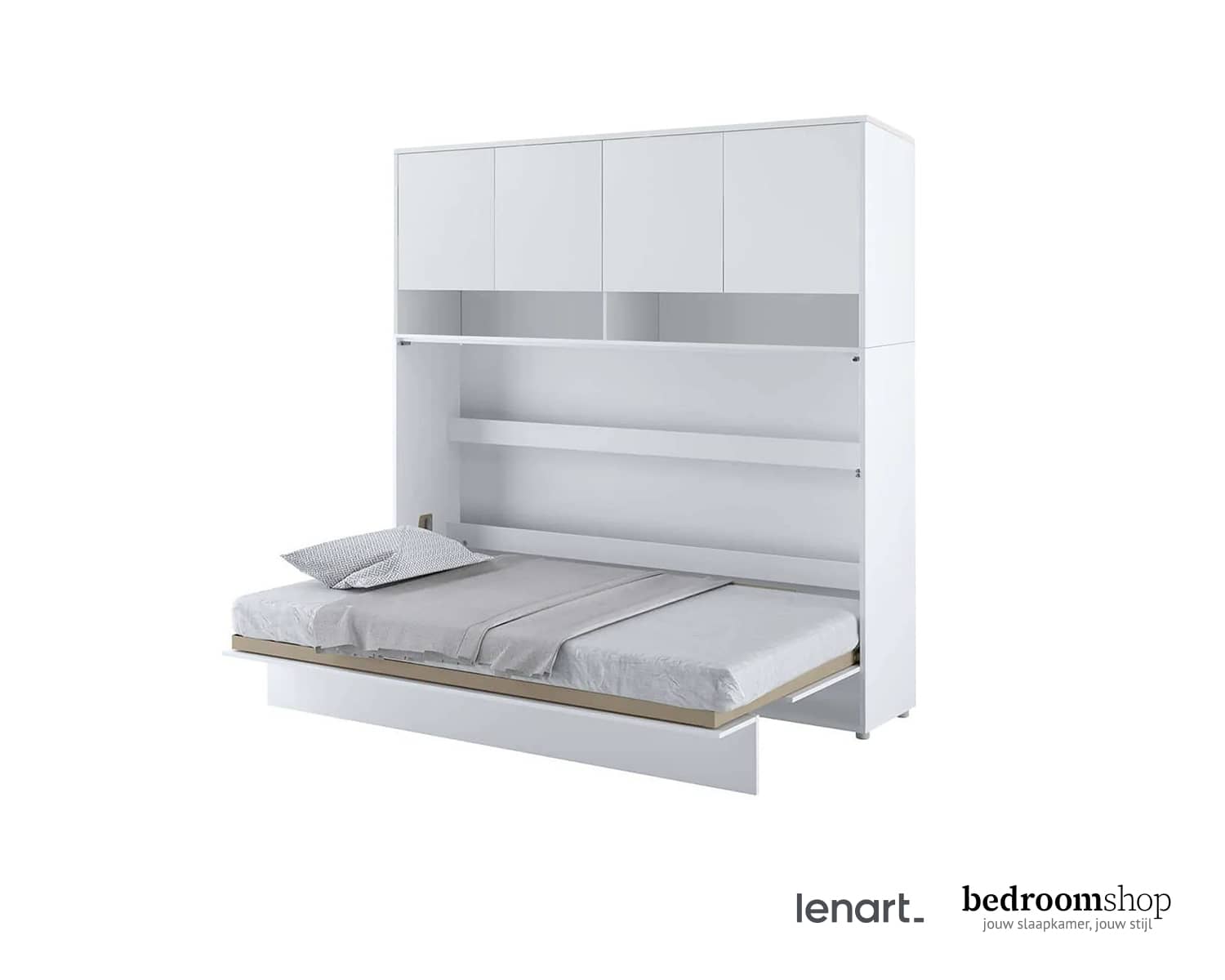 Opklapbed twijfelaar wit