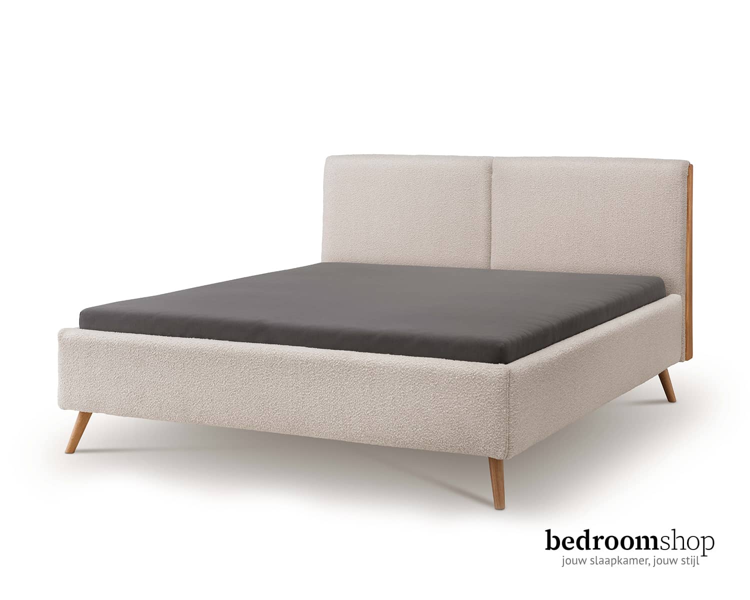 Bed van stof 160x200 - Pearl stof