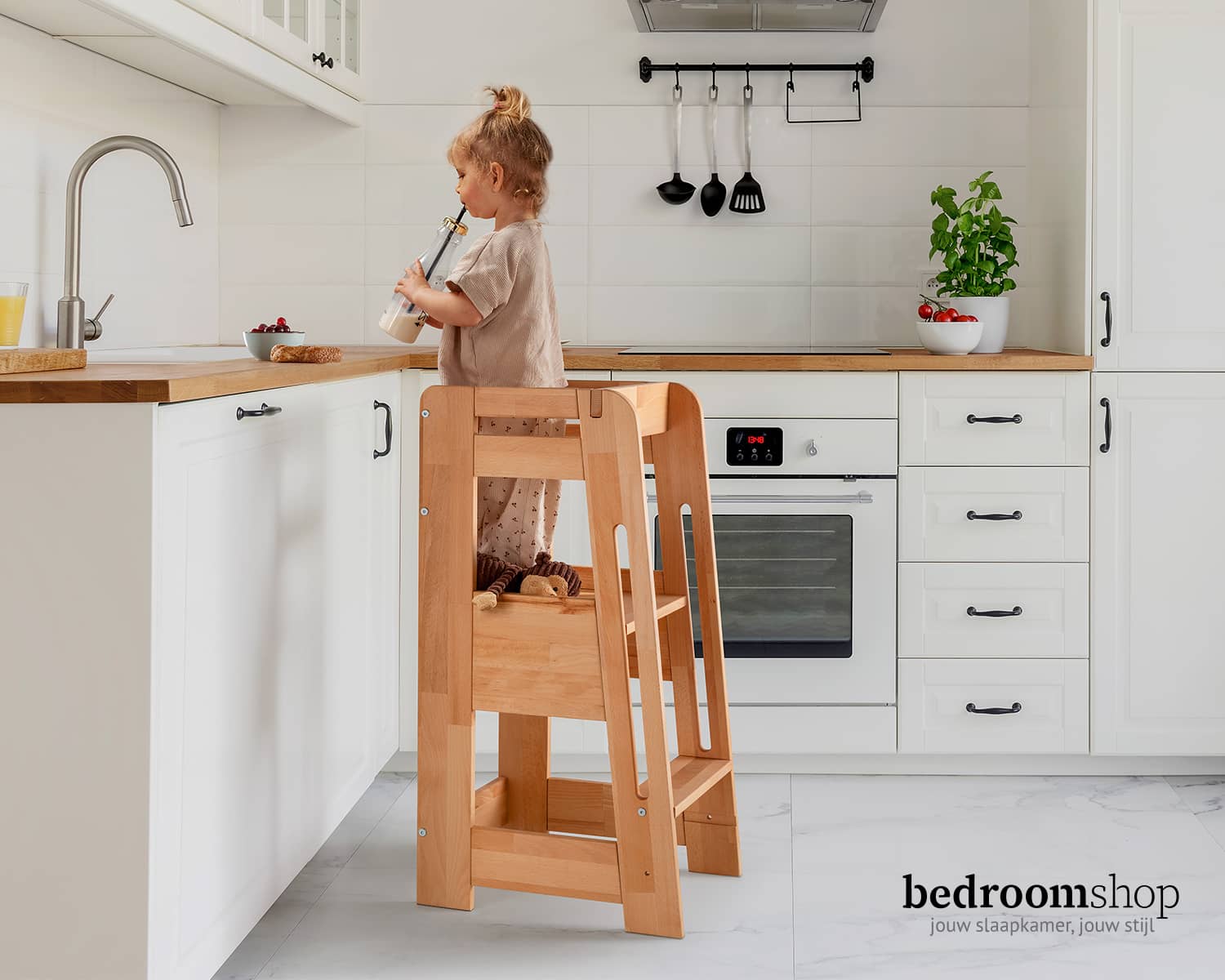 Keukentrapje kids massief