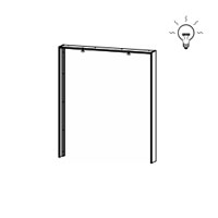 Sierlijst met led verlichting voor 181cm brede kast