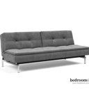 Slaapbank grijs - chromen poot