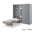 Opklapbed grijs eenpersoons