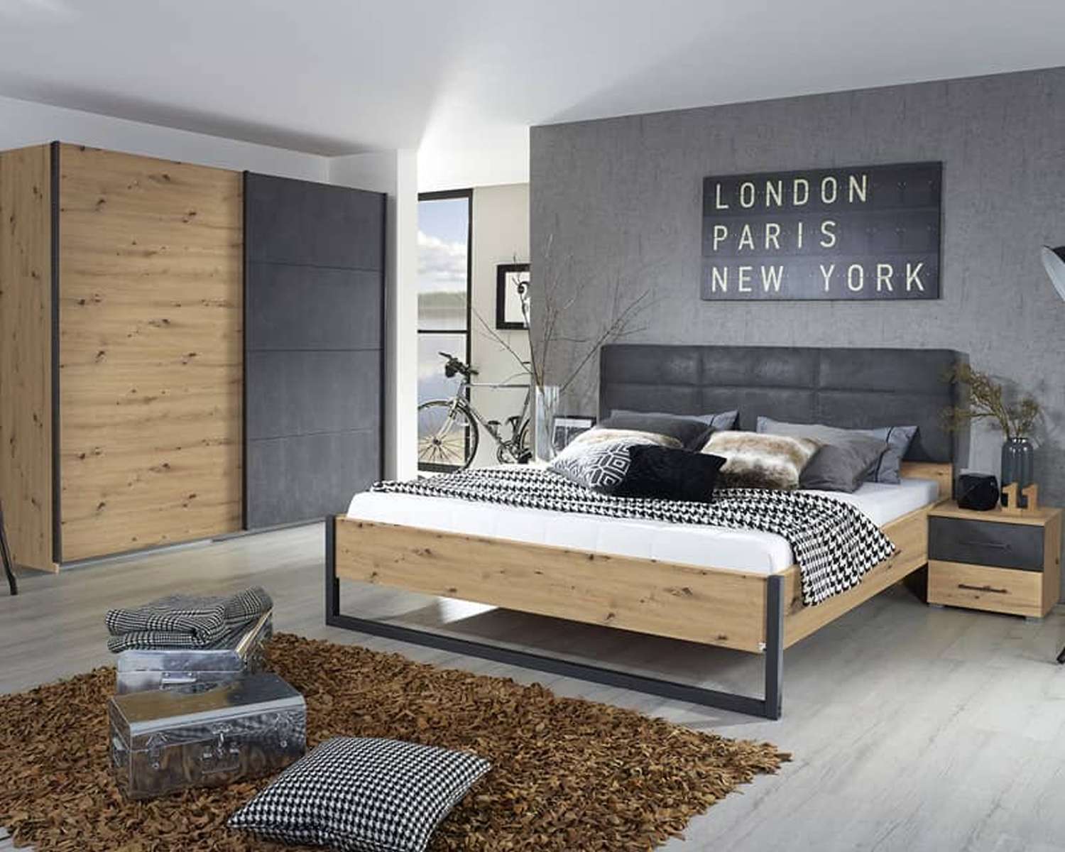 Slaapkamerset industrieel