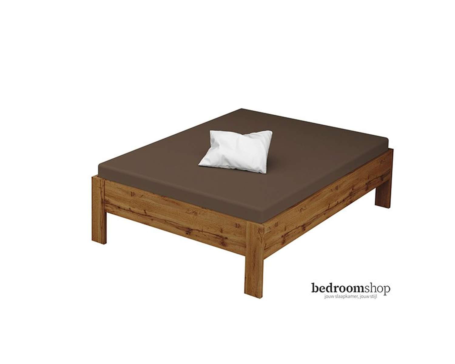 woten eiken houten bed 140x200 woten eiken houten bed 140x200