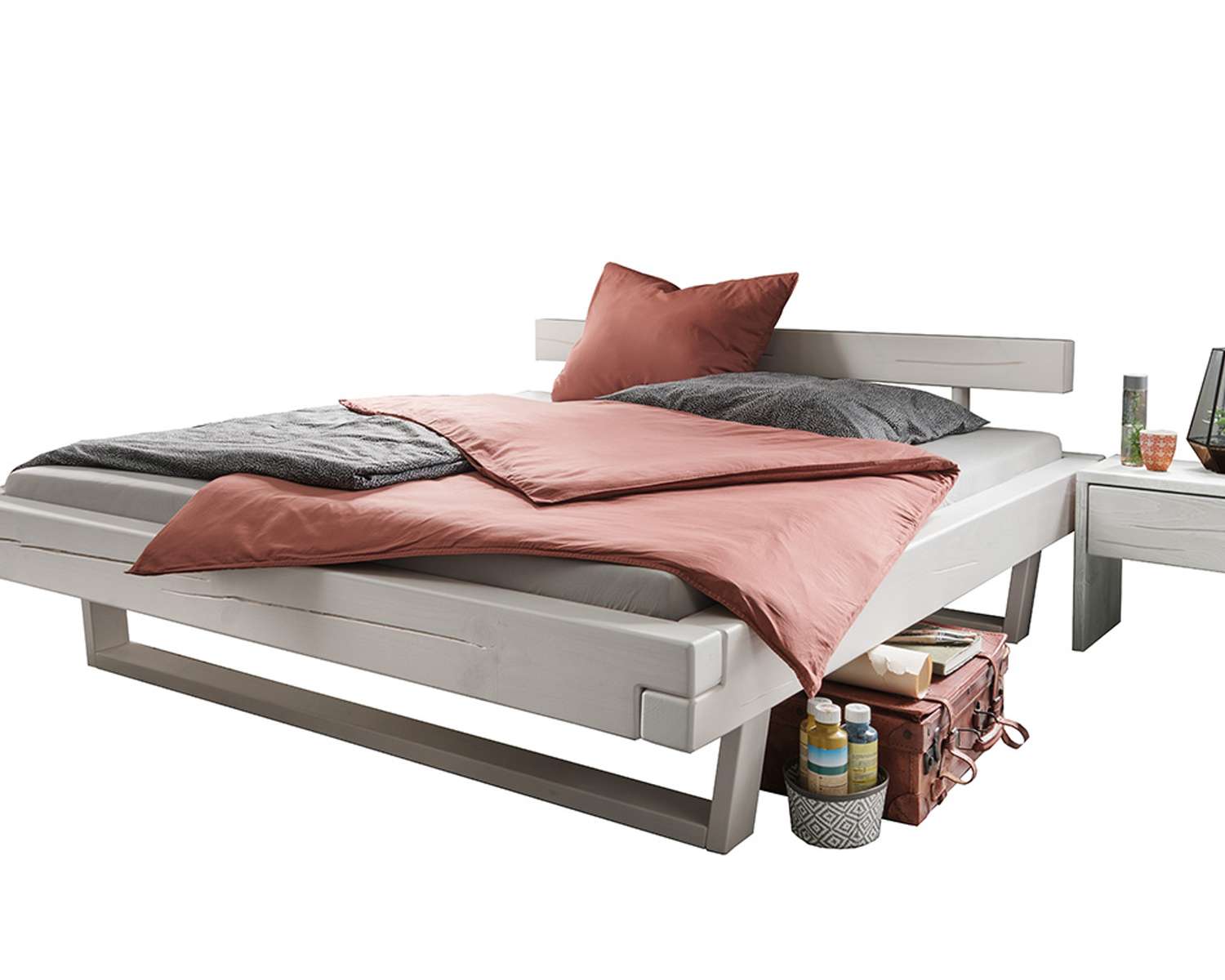 Grenen balken bed Whitley Grenen balken bed Whitley