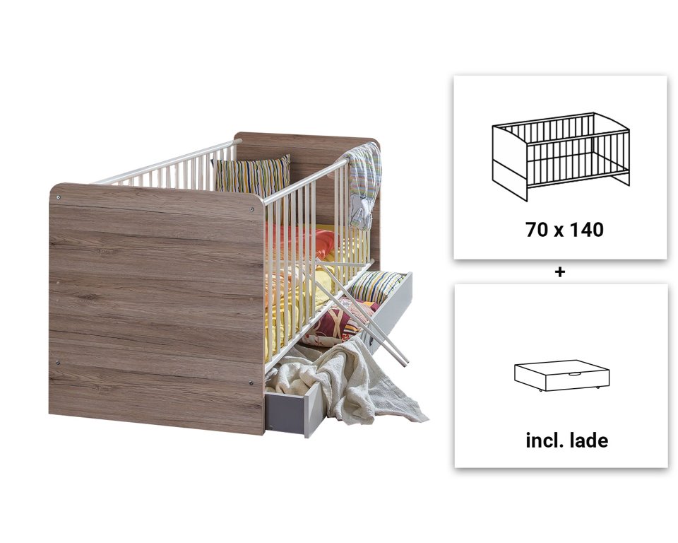 baby ledikant hout look