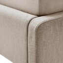 Stoffen bed beige