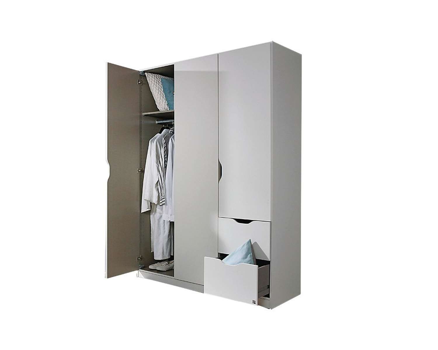 Kledingkast New York, 136cm breed x 197cm hoog, open Kledingkast New York, 136cm breed x 197cm hoog, open