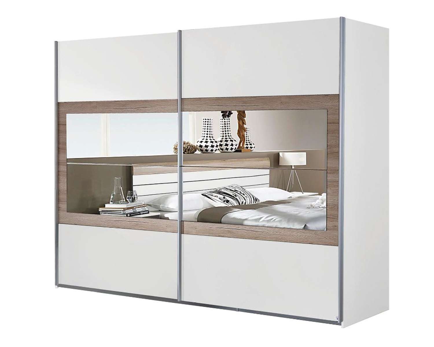 Schuifdeurkast Santorini 271cm breed Schuifdeurkast Santorini 271cm breed